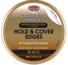 African Pride Black Castor Edge Gel 2.25oz