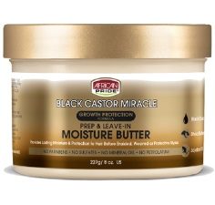 African Pride Black Castor Prep & Leave-in Moisture Butter 8oz