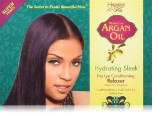 Hawaiian Silky Argan Relaxer Kit Super
