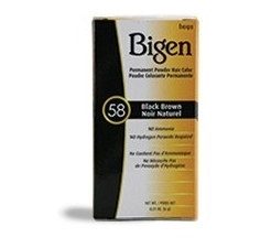 Bigen Powder Hair Color (Large Packing) #58 Black Brown