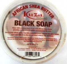 Kuza African Shea Black Soap 8oz