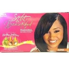 Soft & Beautiful No-Lye Relaxer Kit Super